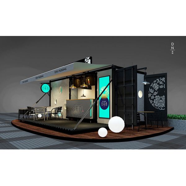 Деревянный пластиковый контейнер для перевозок кофейни панели 40GP