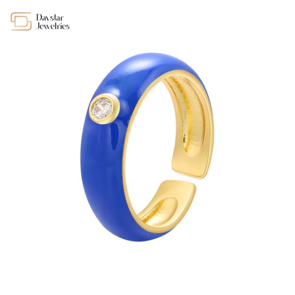 Масло простого циркона коренастое капая звенит регулируемые ювелирные изделия лета