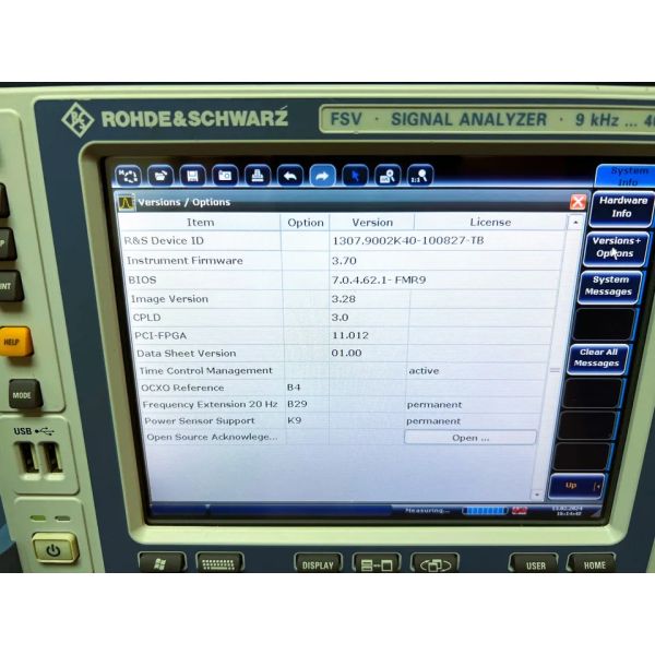 Практический анализатор спектра сигнала Rohde & Schwarz FSV40-N на частоте 40 ГГц для испытаний светодиодов
