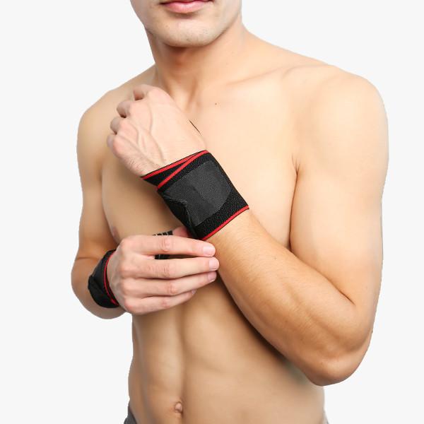 Spandex Wrist Support Band , OEM Weightlifting Wrist Wraps With Thumb Loops