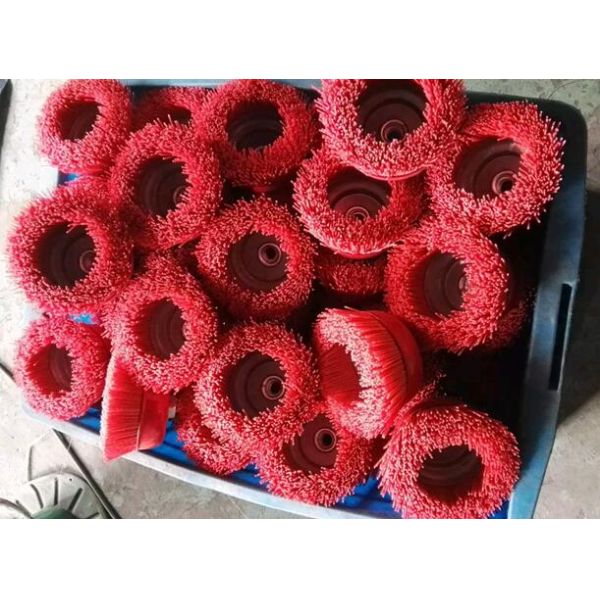 Deburring Black Color Cup Body 4 Inch Nylon Cup Brushes for Light Stock Removal