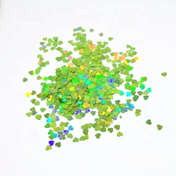 Sparkling Heart Shaped Glitter Decorate Wedding Party Home Fashionable PVC Polyester Foiled Stars Lights Number Style Sparkle Supplies