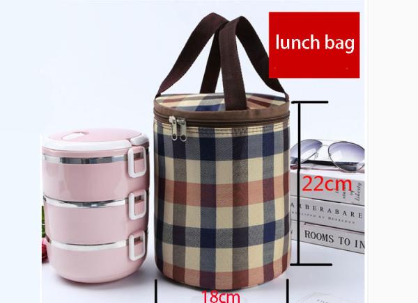 Insulated reusable custom cooler bag round thermal waterproof aluminium foil lunch bags