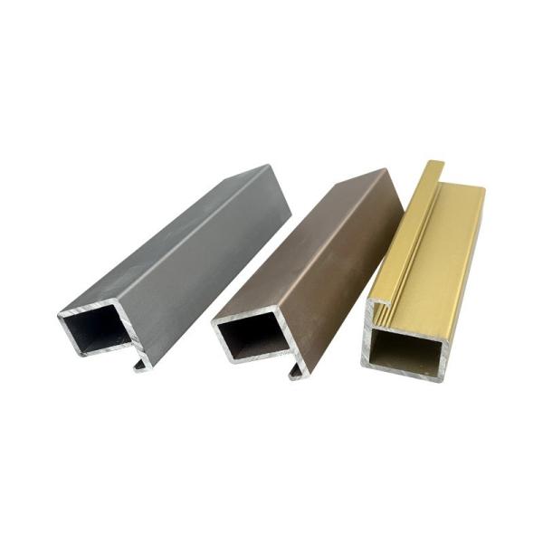 Minimalist glass door aluminum wine cabinet bookcase sliding door edge Extrusion Aluminum Window Door Profiles