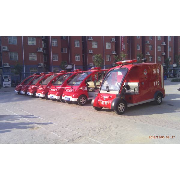 48V 4KW 2 seats fire fighting truck/pumper