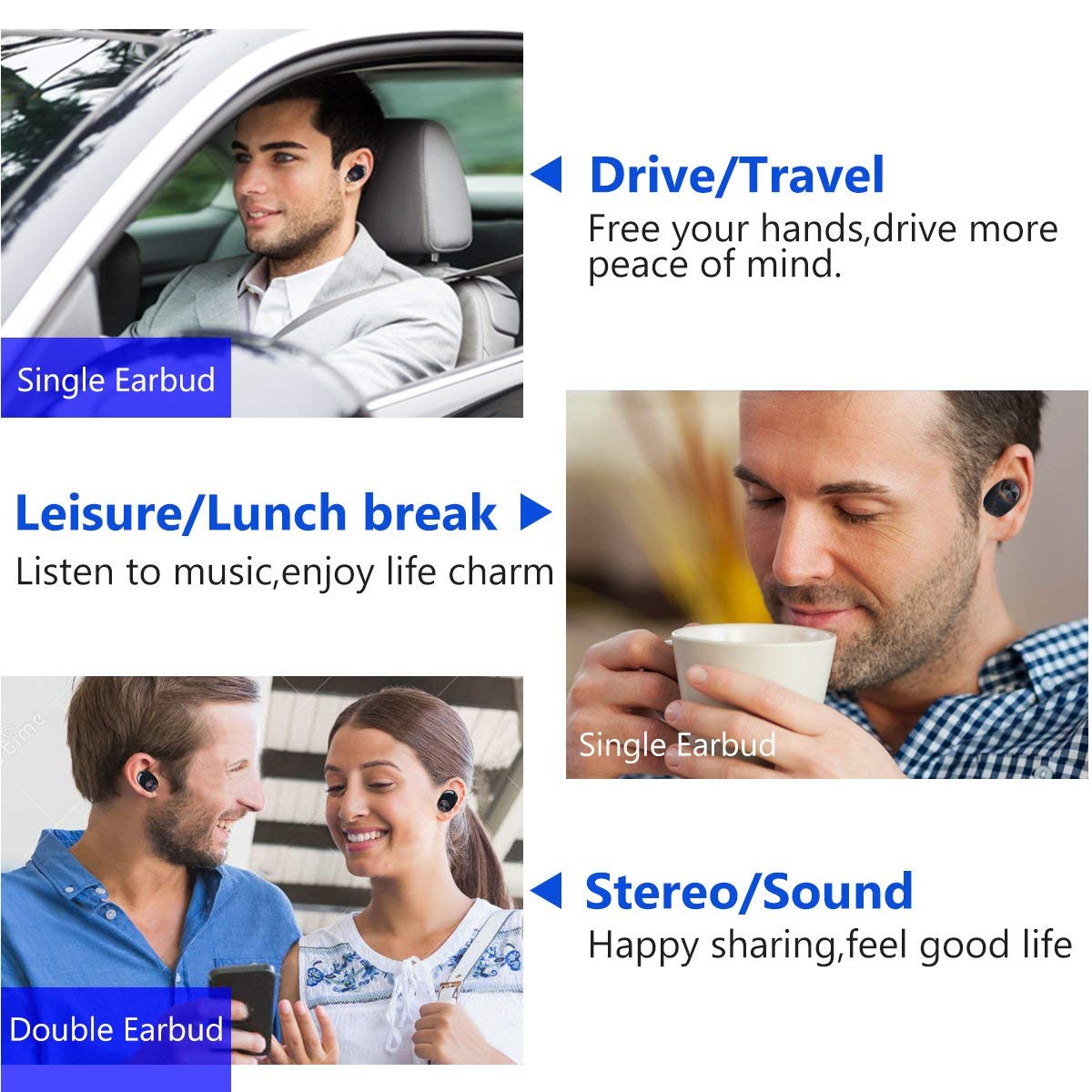 DC 5V пластиковое TWS Bluetooth Earbuds хэндс-фри в наушниках Sportsearbuds уха
