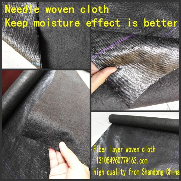 Plastic mulch weed mat Fiber layer needle punched cloth ground cover weed barrier