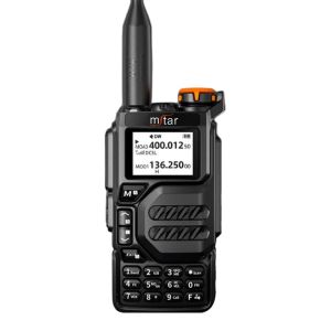 M-UV6 AM/FM Two Way Radio Walkie Talkie Multi Segment Intercom 200 canais Distância de conversa longa