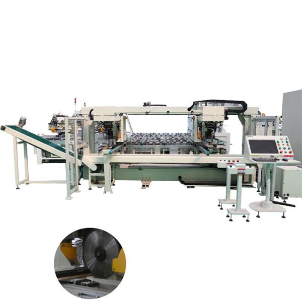 Double End Angle Saw Plywood Door Frame Making Machine PLC Control 220V
