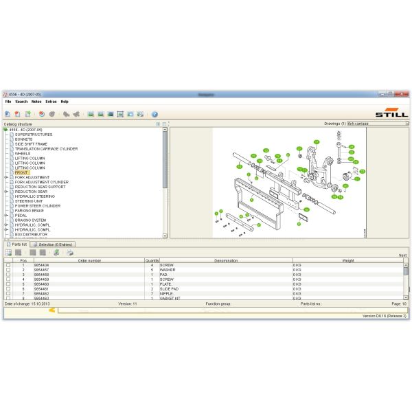 Каталог деталей ВСЕ ЕЩЕ Стедс сканнерСпаре грузоподъемника диагностический включая запасные каталоги деталей для НЕПОДВИЖНОГО Ваньер, ТИШИНЫ и СА