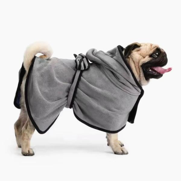 El café súper absorbente ropa de baño para mascotas rápida seca de microfibra ropa de perro toda la temporada