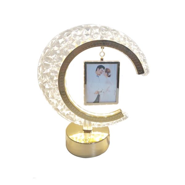 Personalized Night Light Sublimation USB Plastic Photo Frames Led Light Blanks For Wedding Home Hotel Decoration