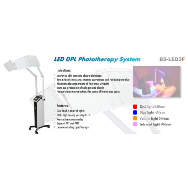 Красная и голубая машина СИД Фототерапы ПДТ для высокой энергии обработки кожи