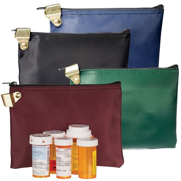 LAMINATED NYLON LOCKABLE MEDICINE BAG WATERPROOF LARGE CAPACITY MEDICINE BAG PORTABLE - CUSTOMIZED