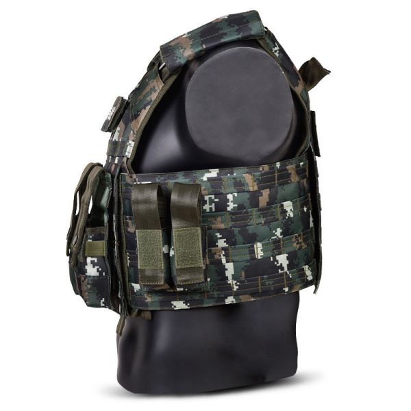 Sample Military Tactical Bulletproof Vest Snap Button Closure For Comfortable Wear