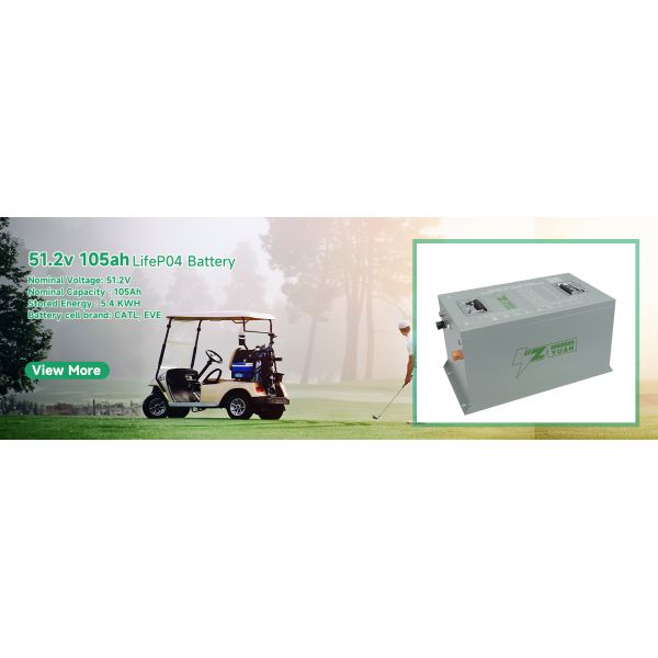 48V LiFePO4 Bateria 125ah Lifepo4 Bateria para Carrinho de Golf