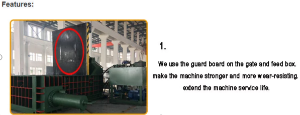 Y81Q-1600 horizontal hydraulic scrap copper metal baler