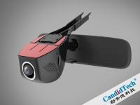 Résolution d'image d'enregistrement DVR à vue frontale de la caméra Dash cachée de qualité OEM 2K