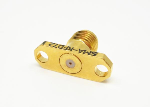 2 Holes Flange Mount SMA 50Ohm RF Female Connector