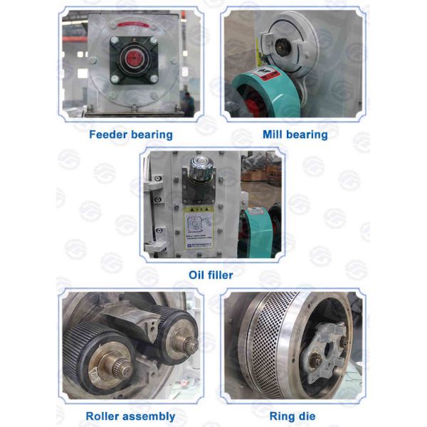 10 T/H Wood Ring Die Pellet Mill Organic Fertilizer Manure Biomass Sawdust Wood