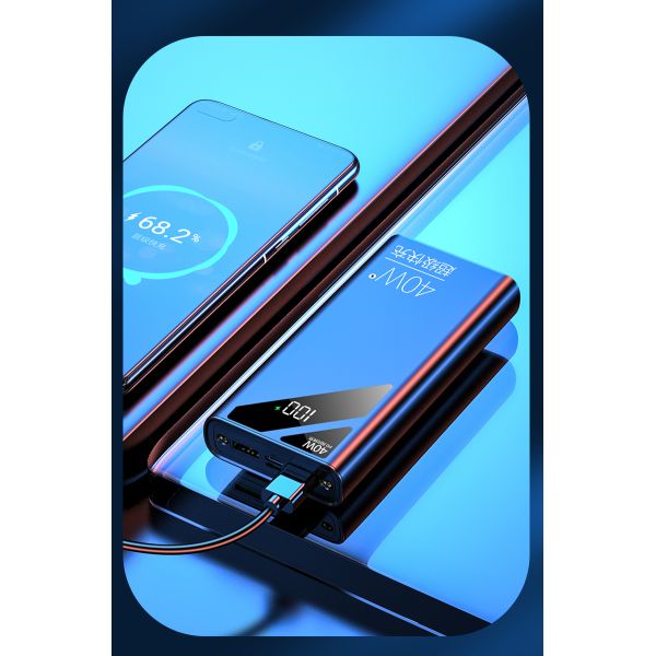 New Arrival 40w Led Battery Display Fast Chargering Portable Charger Power Bank 20000mah Quick Charge 3.0 Power Bank for Phone