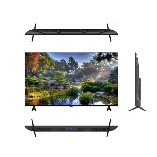 Televisor QLED Android de 43 pulgadas, bisel sin marco, compatible con actualización de software USB