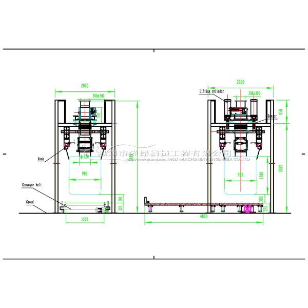 Jumbo Bulk Bag Filler Easy Operating PLC System for Smooth Filling Process