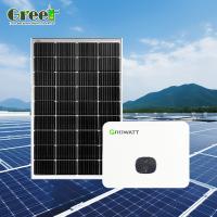 Sistema solar híbrido de controlo remoto para painéis solares fotovoltaicos e iluminação branca quente