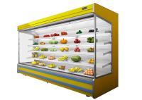 Refrigerador aberto vegetal de Multideck da loja de baixo nível de ruído com a roda movente fácil da porta de vidro