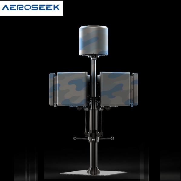 Aeroseek Bloqueador de Drones Fijo 300MHz-6.2GHz Detección para Todo Clima