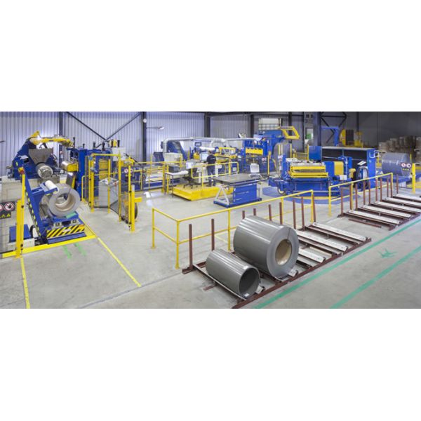 1200-2000mm Width Metal Slitting Line Steel Plate Cutting Machine 12-50m/Min