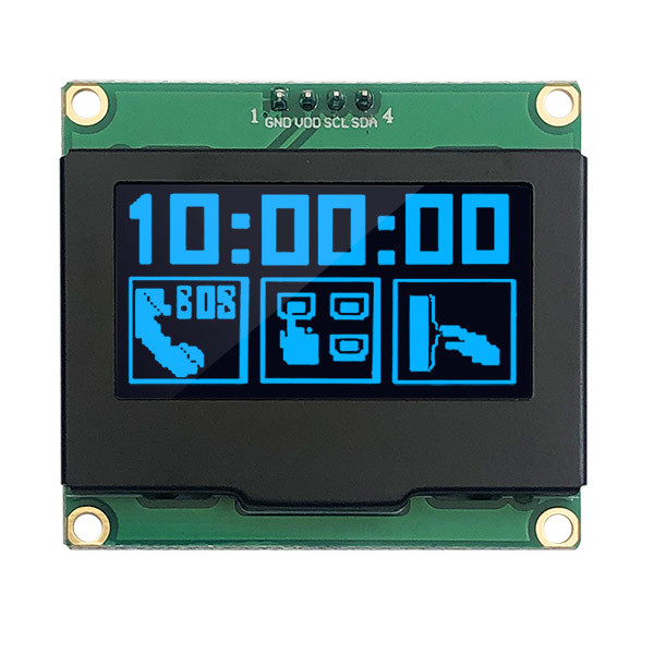 1,54» модулей дисплея 128x64 OLED, экран I2C OLED со всеми углами наблюдения