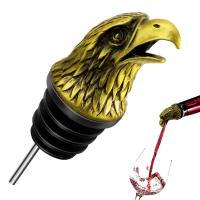 Cuve à bouteilles pour animaux en acier inoxydable en alliage de zinc Cuve à vin à tête d'aigle
