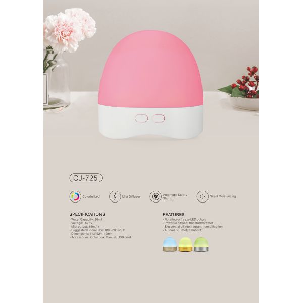Home Humidifier Ultrasonic Mini Aroma Essential Oil Diffuser