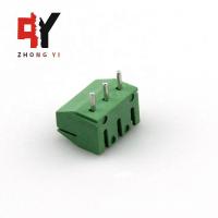 Tensão do conector 3.5mm/3.96mm do bloco de terminais do parafuso de HQ350R 3 polos baixa