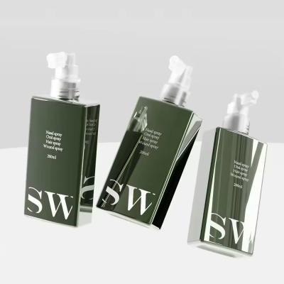 Square Cosmetic PET Bottle Seal Empty Cosmetic Spray Bottles