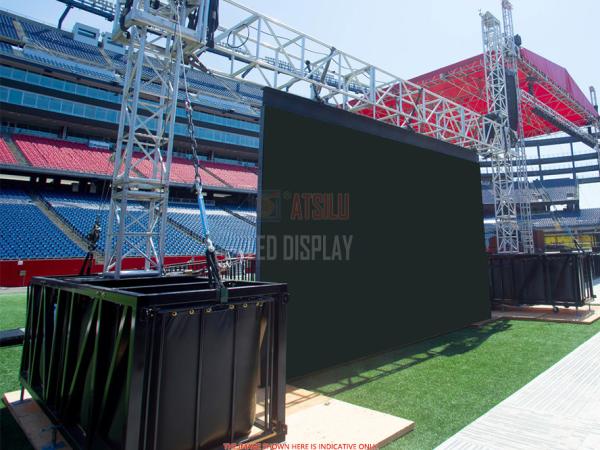 P5mm Rental Outdoor Advertising Led Display Screen 640mm Size Waterproof And Dustproof