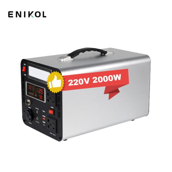 Estação de energia portátil de armazenamento de energia solar 1500W 2000W Para acampamento ao ar livre