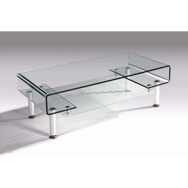 Hotel Luxury Living Room Dining Room Furniture New Design Modern Table Glass Factory High Quality Curved Bent Glass Coffee Table