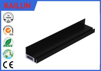 Screw Fixed Aluminum Solar Panel Frame with  Black Anodized Treatment 40 X 40 MM