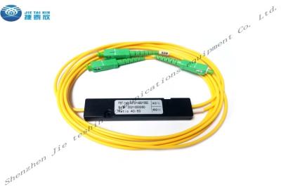 SC de fibra ótica APC 2.0mm do acoplador de 1490nm 1550nm 1x2 FBT 1m