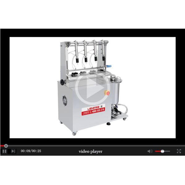 4 heads Semi automatic Filling Machine for Perfume nail polish vacuum liquid filler equipment for glass bottles