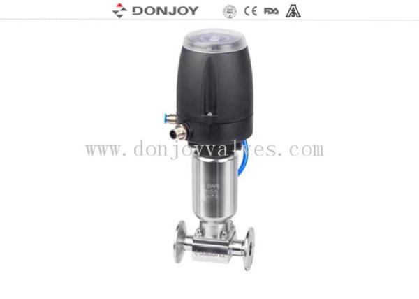 Soupape à diaphragme pneumatique aseptique liquide de pouce SS316L de 1/2