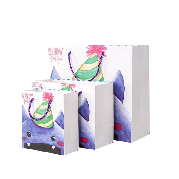 CMYK Bolsa de regalo de compras Partone para diseño personalizado 250 Gsm Art Papel de ropa embalaje