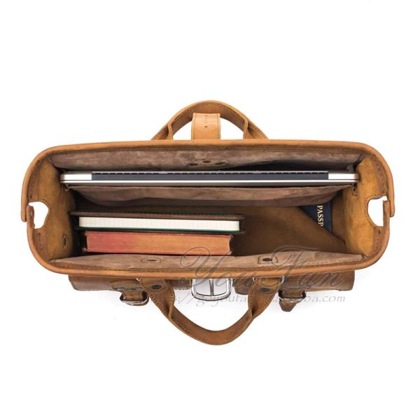 Expandable Pilot Flight Bag , PU Leather Flight Bags For Pilots