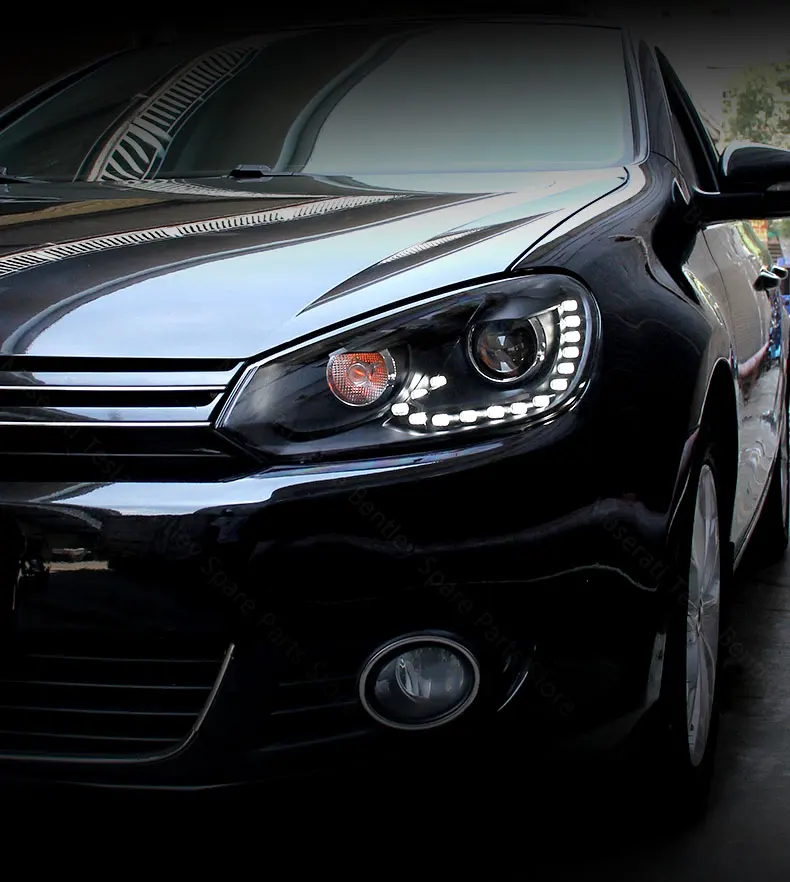 Сборка фар для Volkswagen VW Golf 6 Modification 6 Gti R20 Tear Eye DRL светодиодный передний фары