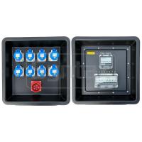 Syntax MD1 Placa de distribución portátil de HDPE de tres fases 32AMP IP67 para suministro eléctrico de etapa 430x380x460mm