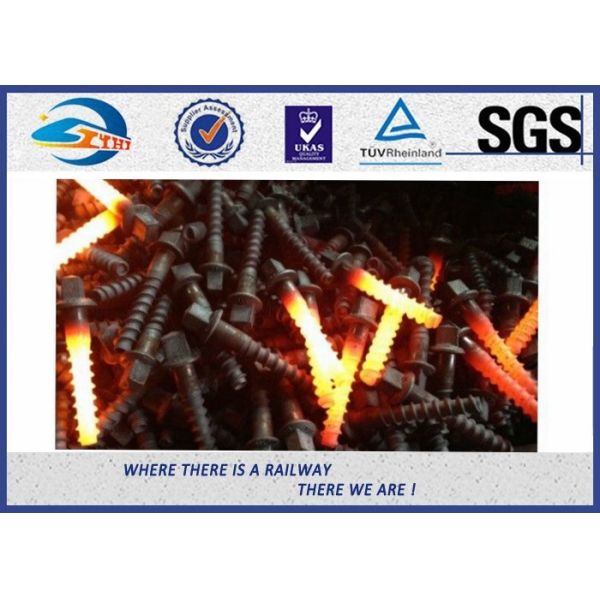 Черный ISO привинчивает для железнодорожных слиперов/винта Dacromet цинка на спайках