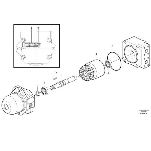 11410653 11410665 Гидравлический двигатель Voe11410665 Voe11410653 Подходит для Volvo Factory Wheel Loader Прямая продажа