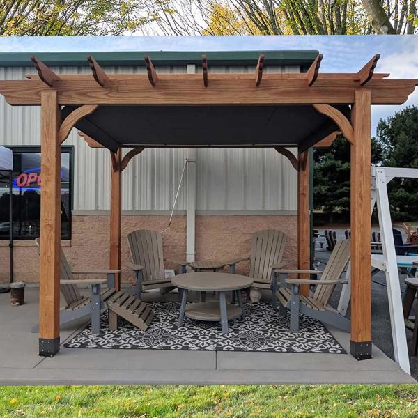 Pavilion Deck Railing Support Customized Heavy Duty Wood Post Brackets in Matte Black